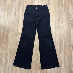 Maeve Antrhopologie Womens 28 Naomi‎ Flare Jeans Navy